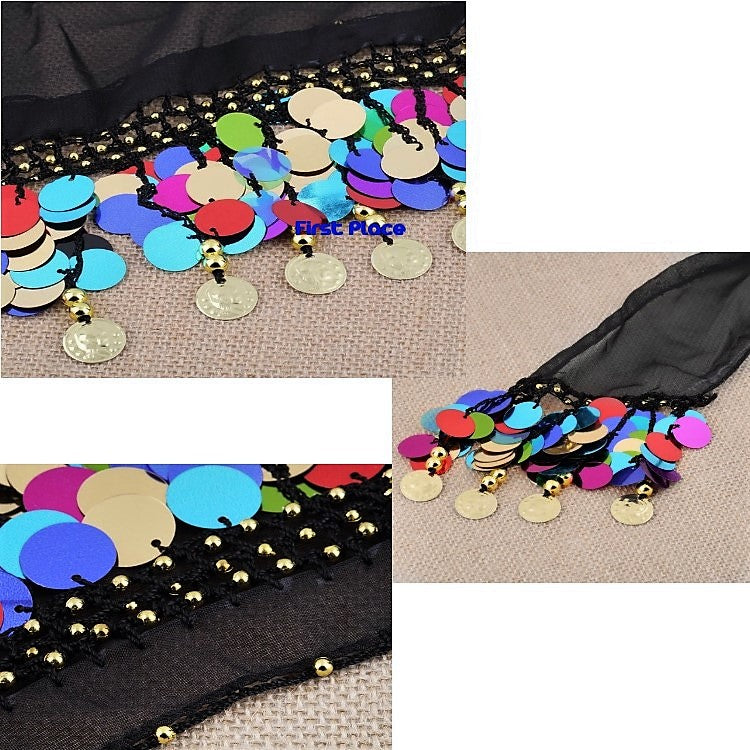 Colorful Party Hip Scarf/ Belly Dance