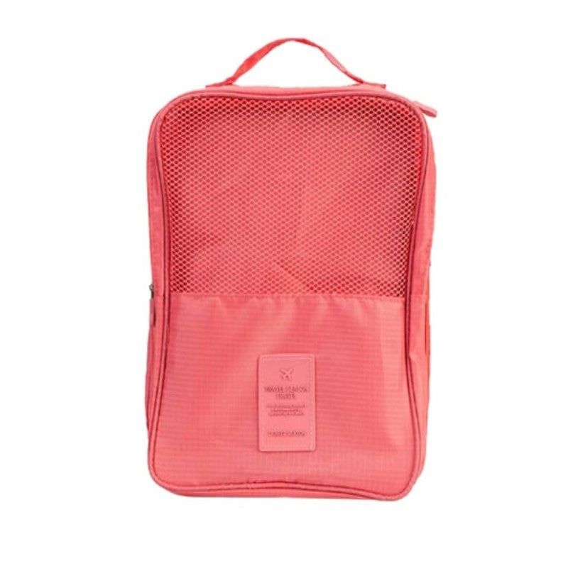 Portable Travel Shoe Bag Organizer, Triple Layer Shoe Case