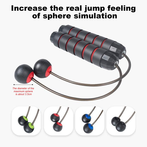 Cordless Jumping Rope with Weight Bar
