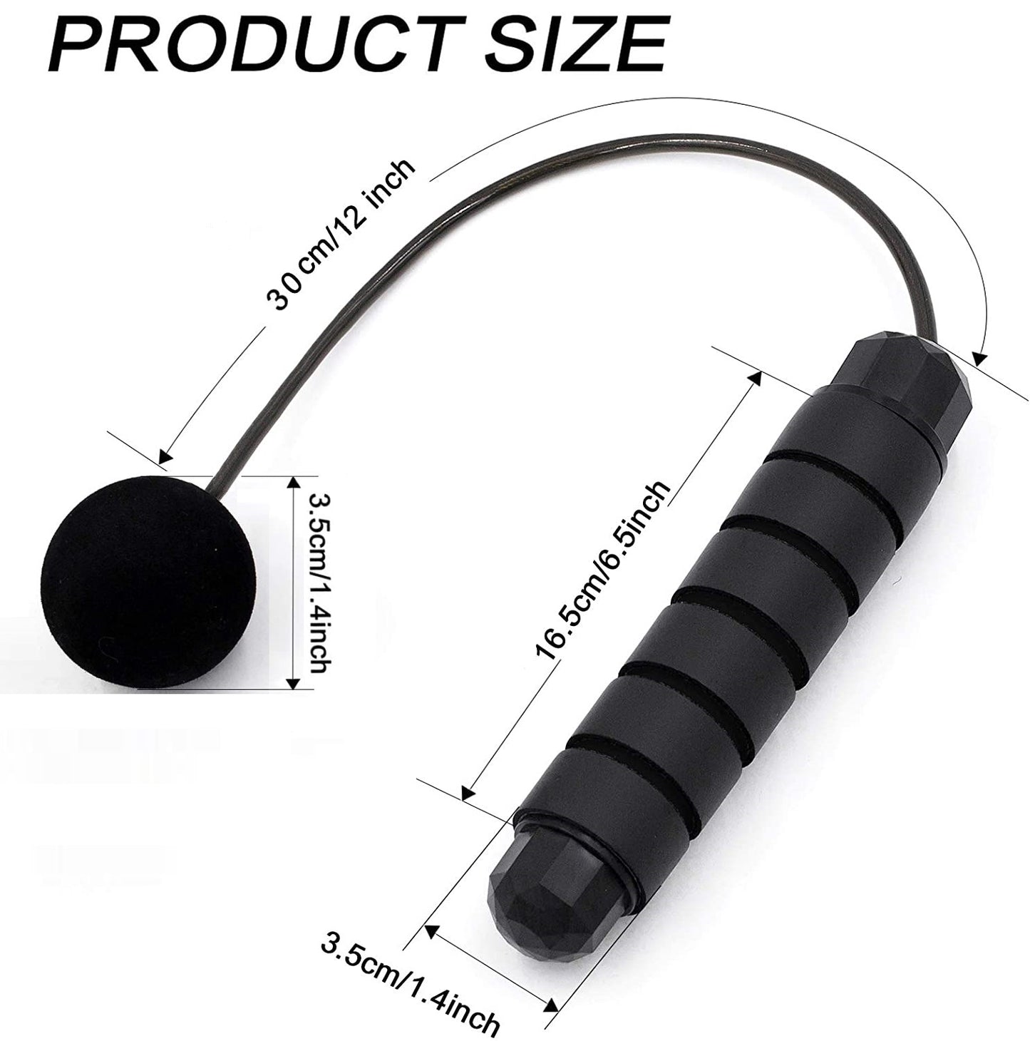 Cordless Jumping Rope with Weight Bar