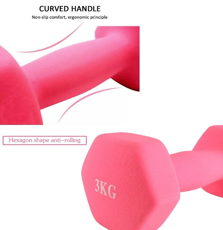 Neoprene coated Dumbbells Set