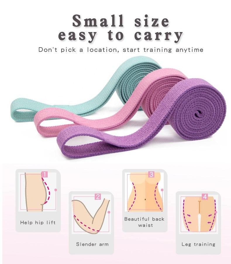 3pcs Set Fabric Yoga/Pilates Loop Bands