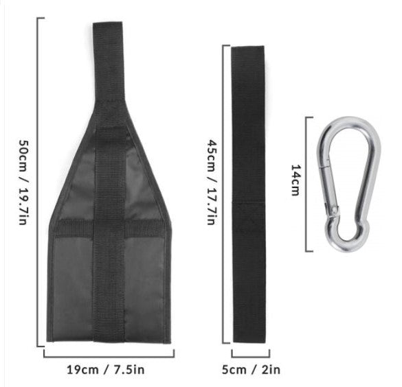 1 Pair Padded Suspender Muscle Exercise, Hanging Straps for Abdominal Muscle ,Reverse Pull, Arm and Back Workouts