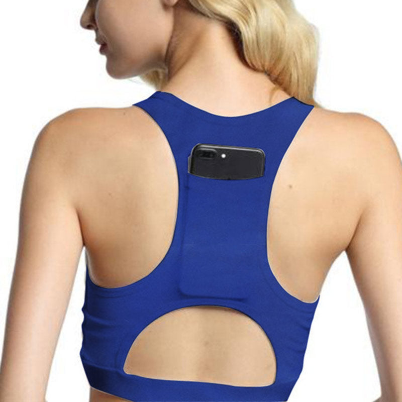 Women Sports/Fitness Bra with Phone Pocket