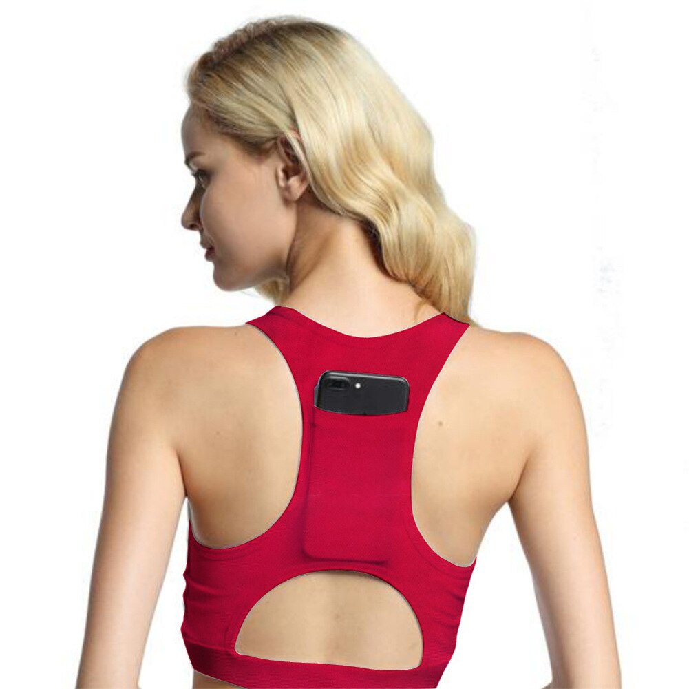 Women Sports/Fitness Bra with Phone Pocket
