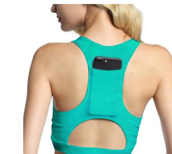 Women Sports/Fitness Bra with Phone Pocket