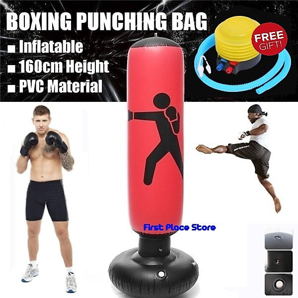 Punching Bag for Kids Adults, Punching Dummy, Inflatable Punching Bag for Training Karate, Taekwondo, Mma and Kickboxing