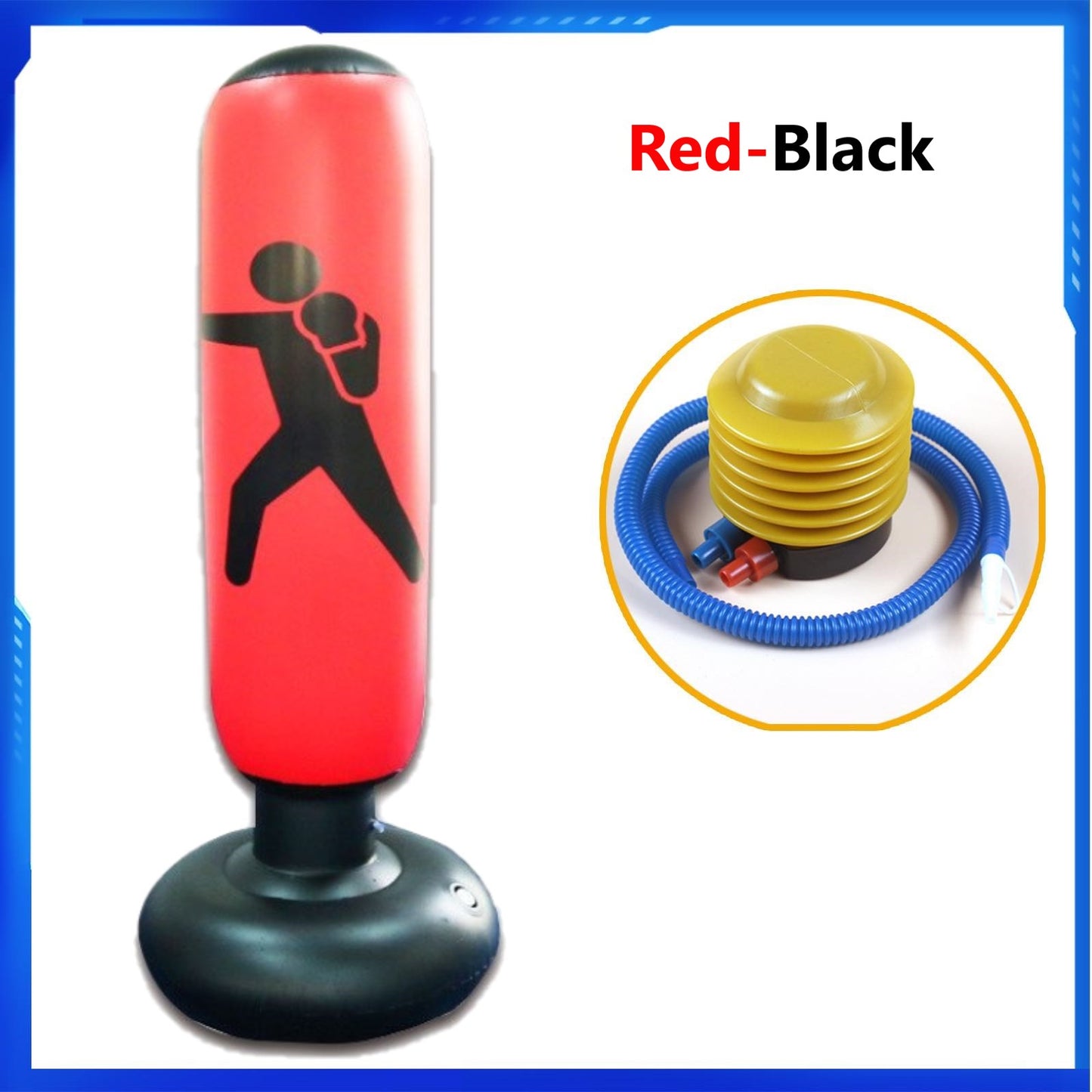 Punching Bag for Kids Adults, Punching Dummy, Inflatable Punching Bag for Training Karate, Taekwondo, Mma and Kickboxing