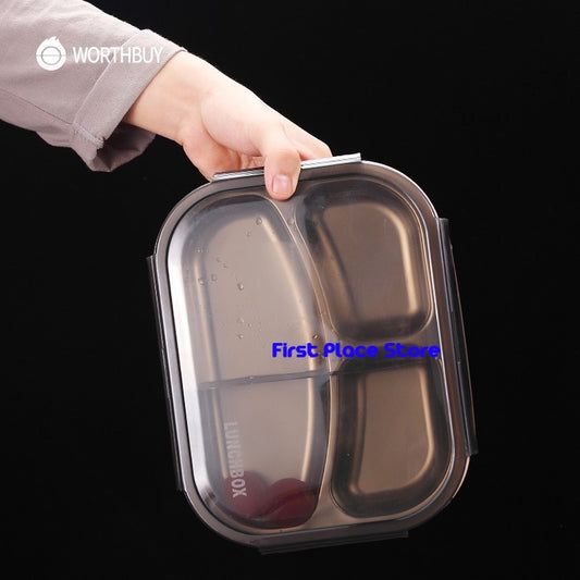 Japanese Style Thermal Lunch Box with 3 Compartments