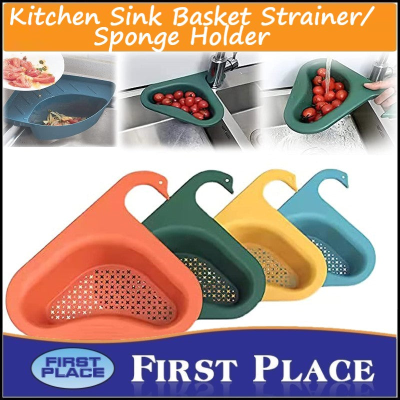 Kitchen Sink Basket Strainer/Sponge Holder
