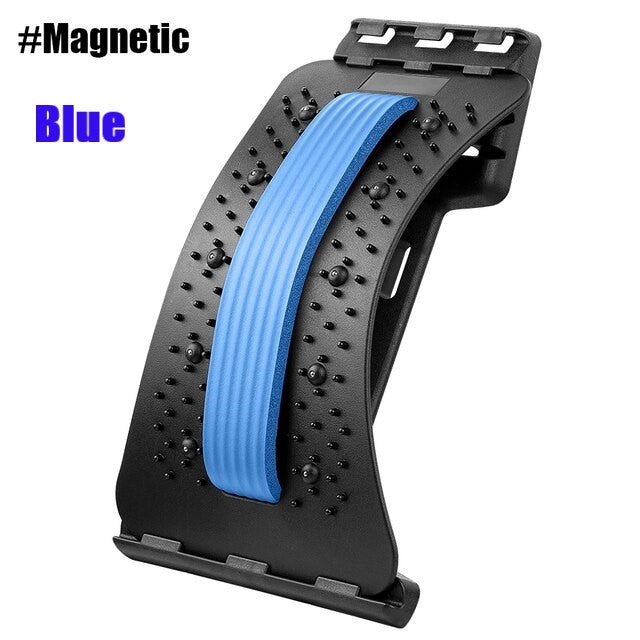 4 Levels Adjustable Back Stretcher with Magnetic Beads, Portable Back Stretcher, Lumbar Stretcher, Back Stretcher , Back Massage Support