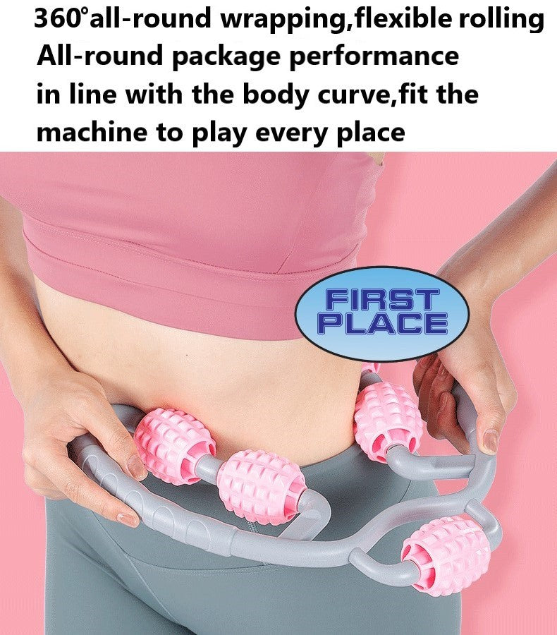 Trigger Point Roller Massager, 360° Muscle Roller Massager, Forearm Neck Arm Calves Leg Muscle Relaxation Massager Foam Roller Deep Massage Tool for Relieve Soreness, Stiffness & Tight Muscle