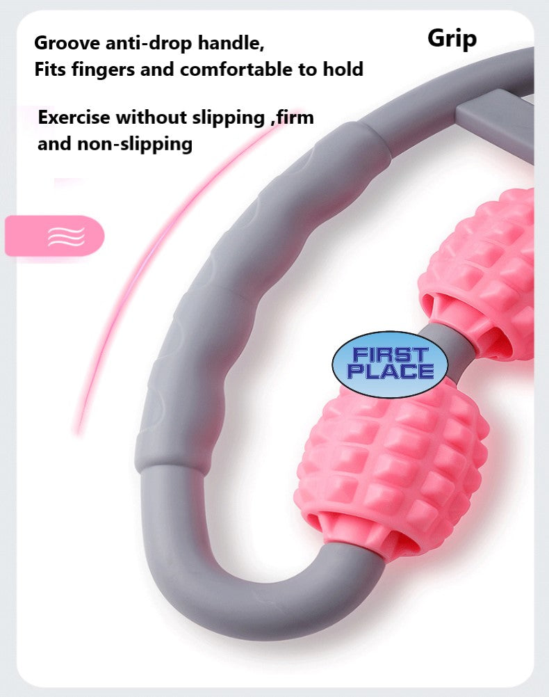 Trigger Point Roller Massager, 360° Muscle Roller Massager, Forearm Neck Arm Calves Leg Muscle Relaxation Massager Foam Roller Deep Massage Tool for Relieve Soreness, Stiffness & Tight Muscle