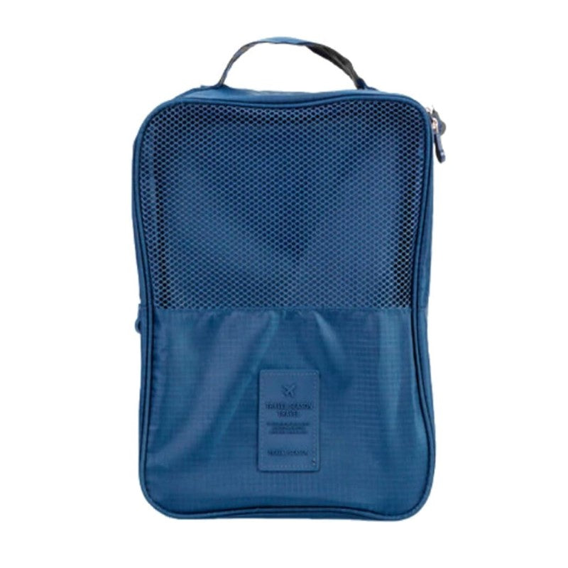 Portable Travel Shoe Bag Organizer, Triple Layer Shoe Case