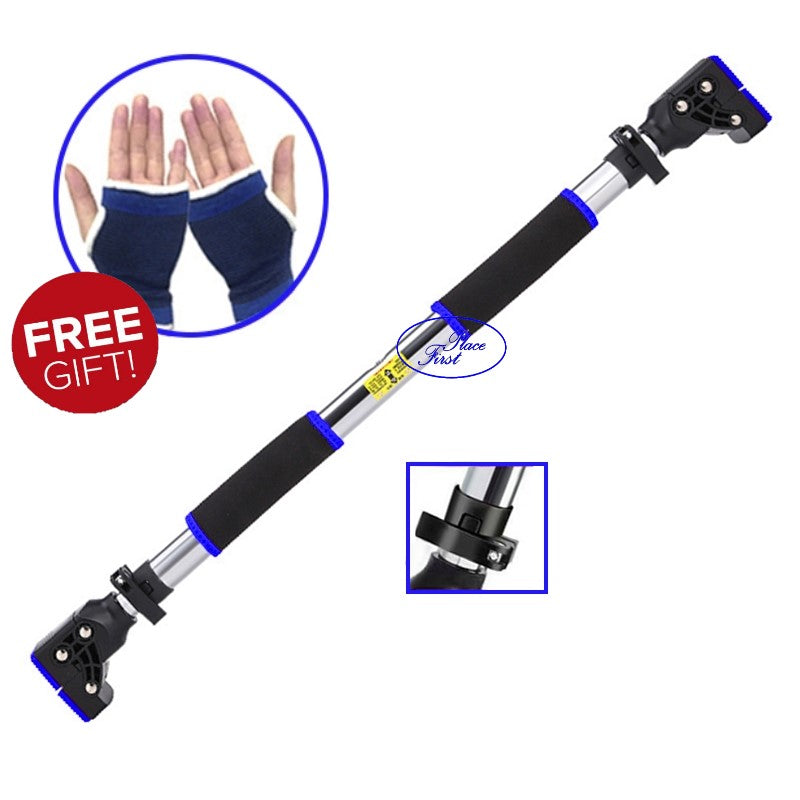 Adjustable Doorway Chin Up/Pull up Bar with Precision Level (Length 72-105 cm)