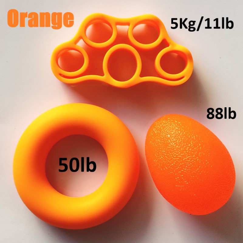 Squeeze Ball Hand Grip Strengthener, Finger Exerciser, Grip Strength Trainer, Pain Relief Workout, Forearm Grip Workout, Finger Stretcher