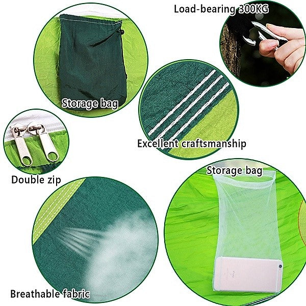 Ultra Light Outdoor Camping Hammock  With Mosquito Net