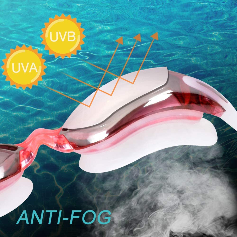 Snowledge Anti-fog UV Protection Children Swimming Goggle w/Earplugs and Nose Clips