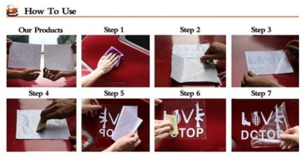 8 Paws Decoration Decals Car Stickers