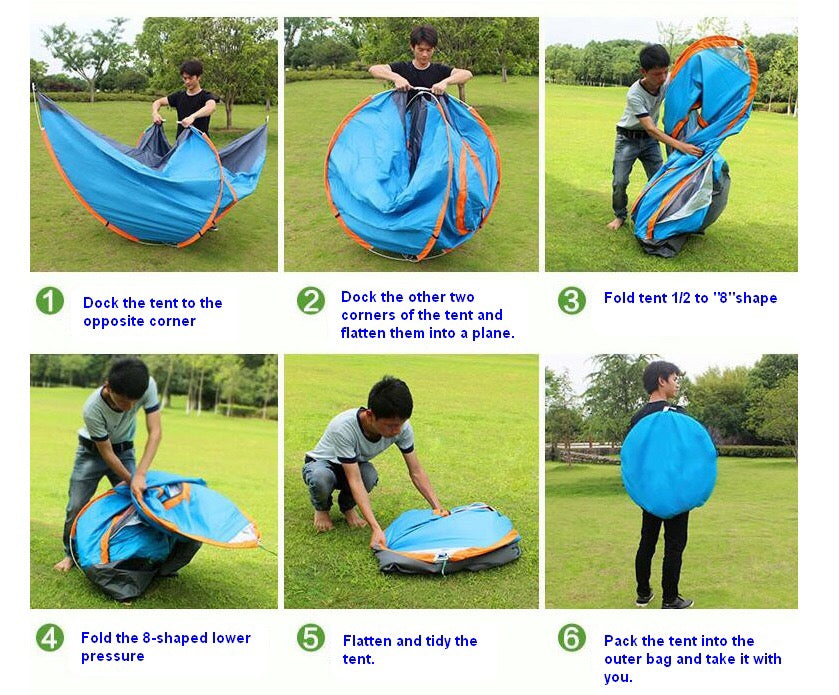 Portable Quick-Opening Tent for 3-4 persons