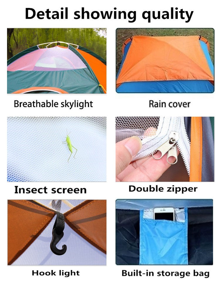 Portable Quick-Opening Tent for 3-4 persons