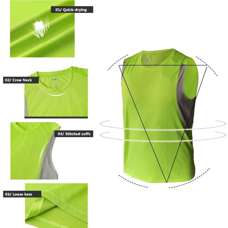 Quick-dry Sleeveless Men Shirt/ Sportswear/Gym training top