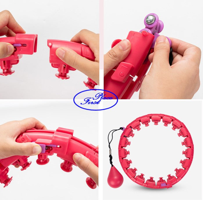 Adjustable/Detachable 24/30/32 Knots Hula Smart Hoop for Weight Loss Massage Hoop