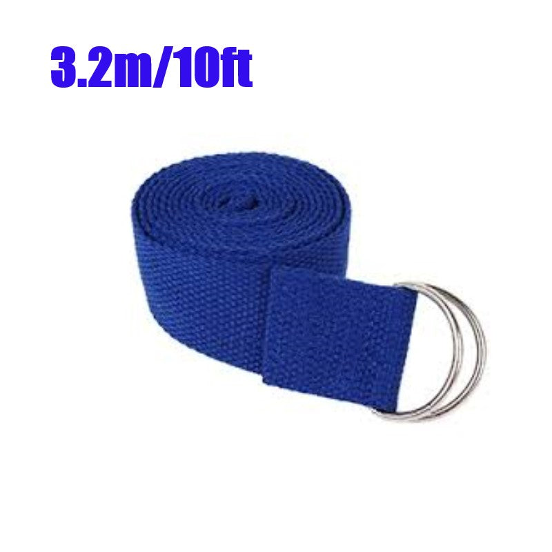 Yoga Strap / Stretch Belt with metal D Ring