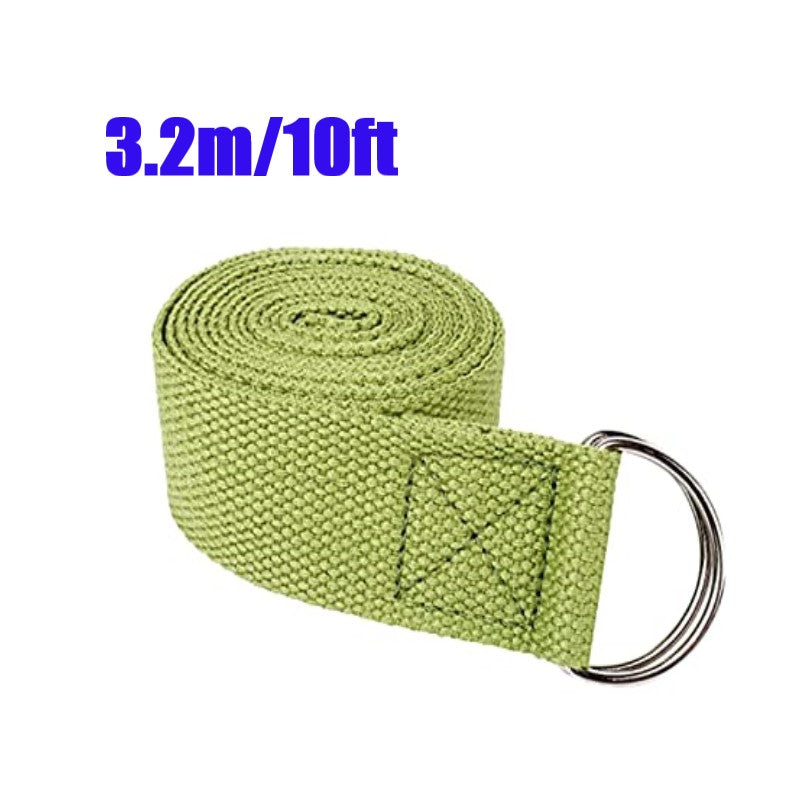 Yoga Strap / Stretch Belt with metal D Ring