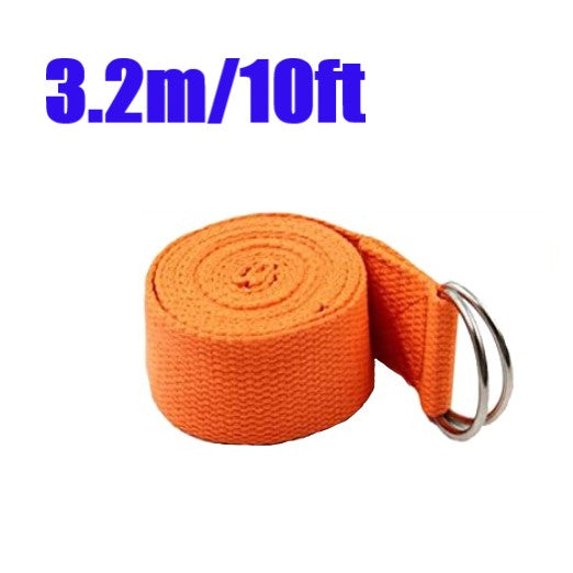 Yoga Strap / Stretch Belt with metal D Ring