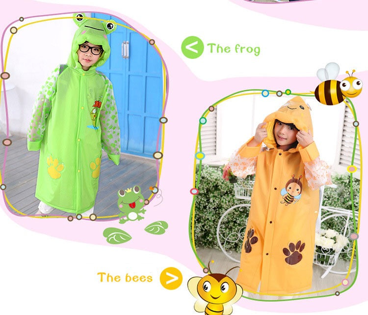 Student Raincoat  Special For School Bag