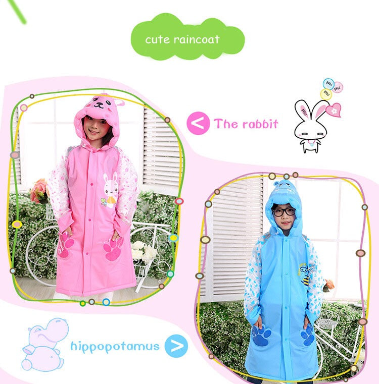 Student Raincoat  Special For School Bag