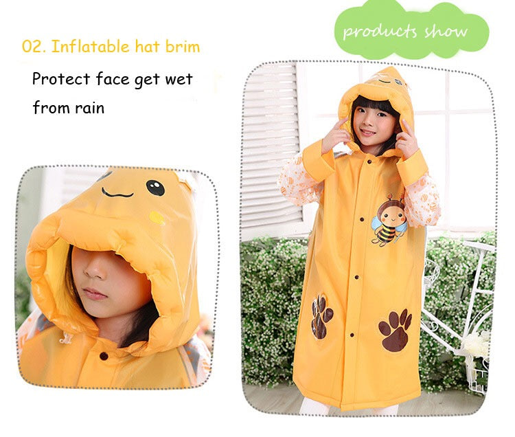 Student Raincoat  Special For School Bag