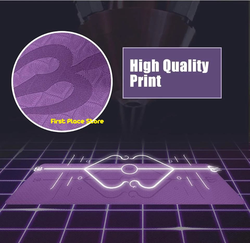 6mm Thickness, 2 colors TPE Yoga Mat with Alignment Marker/Lines