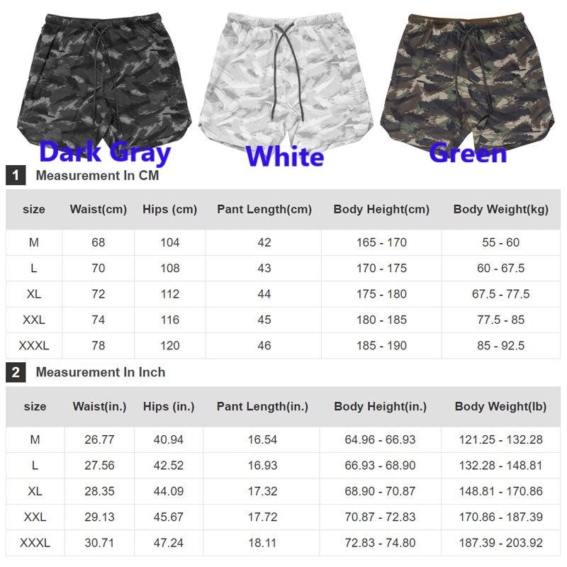 Men Gym Shorts / Workout Pants / Running Shorts / Sportswear/Fitness Training Pants
