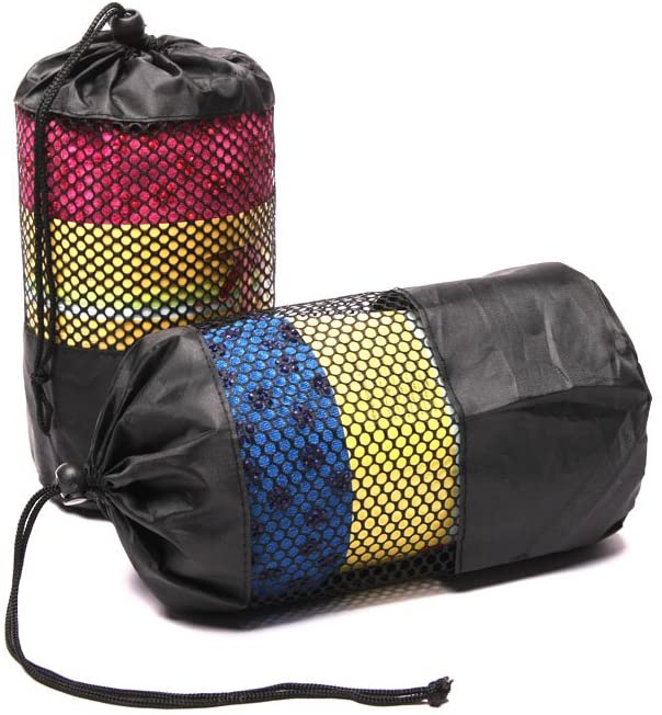 Sweat Absorbent Non-Slip Yoga Mat Towel for Pilates/Yoga and Workout Washable