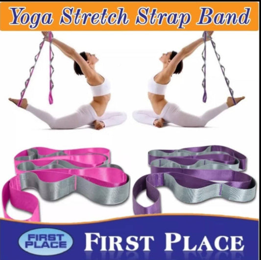 Yoga Stretch Strap Band with Door Anchor