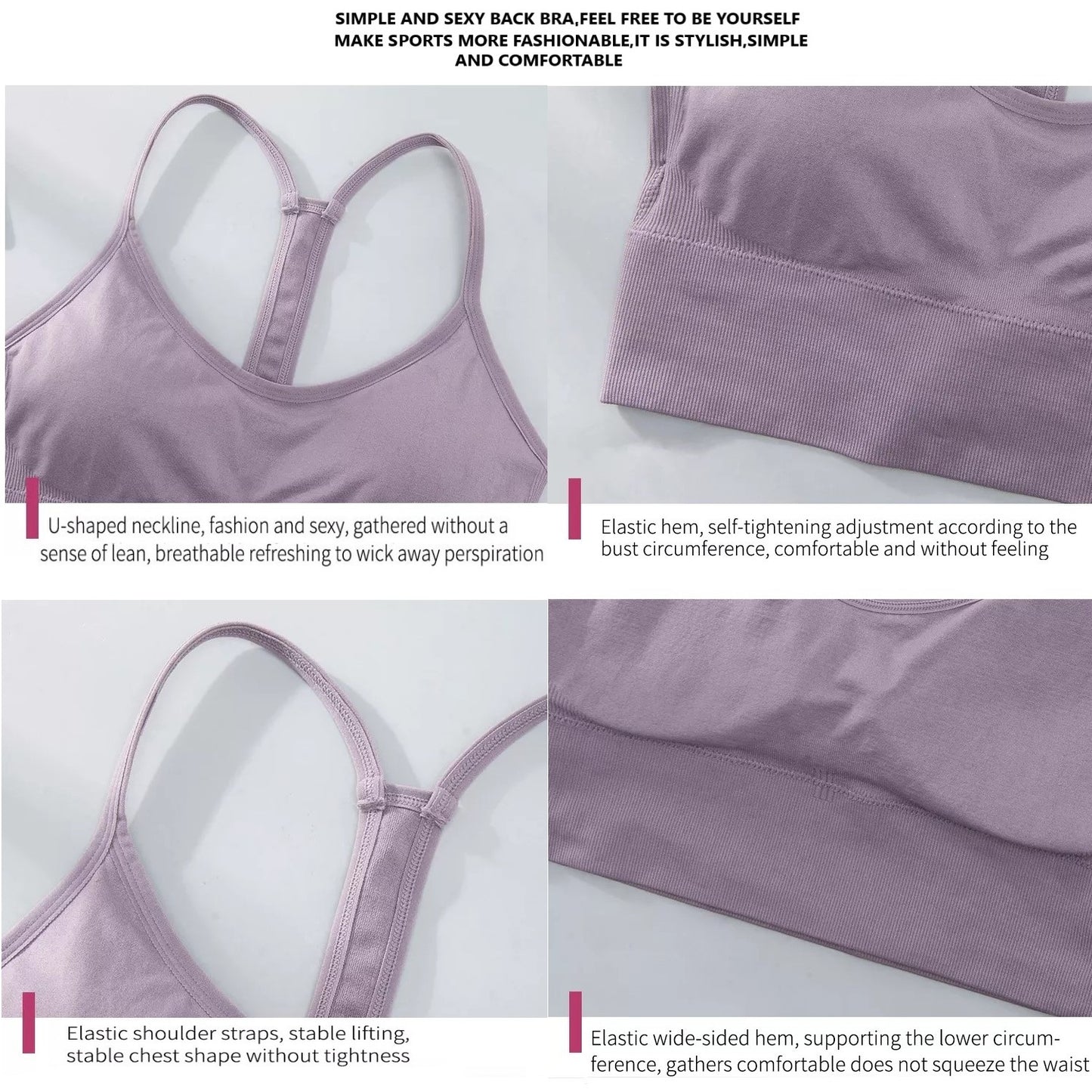 Yoga/Sports Bra with butterfly back