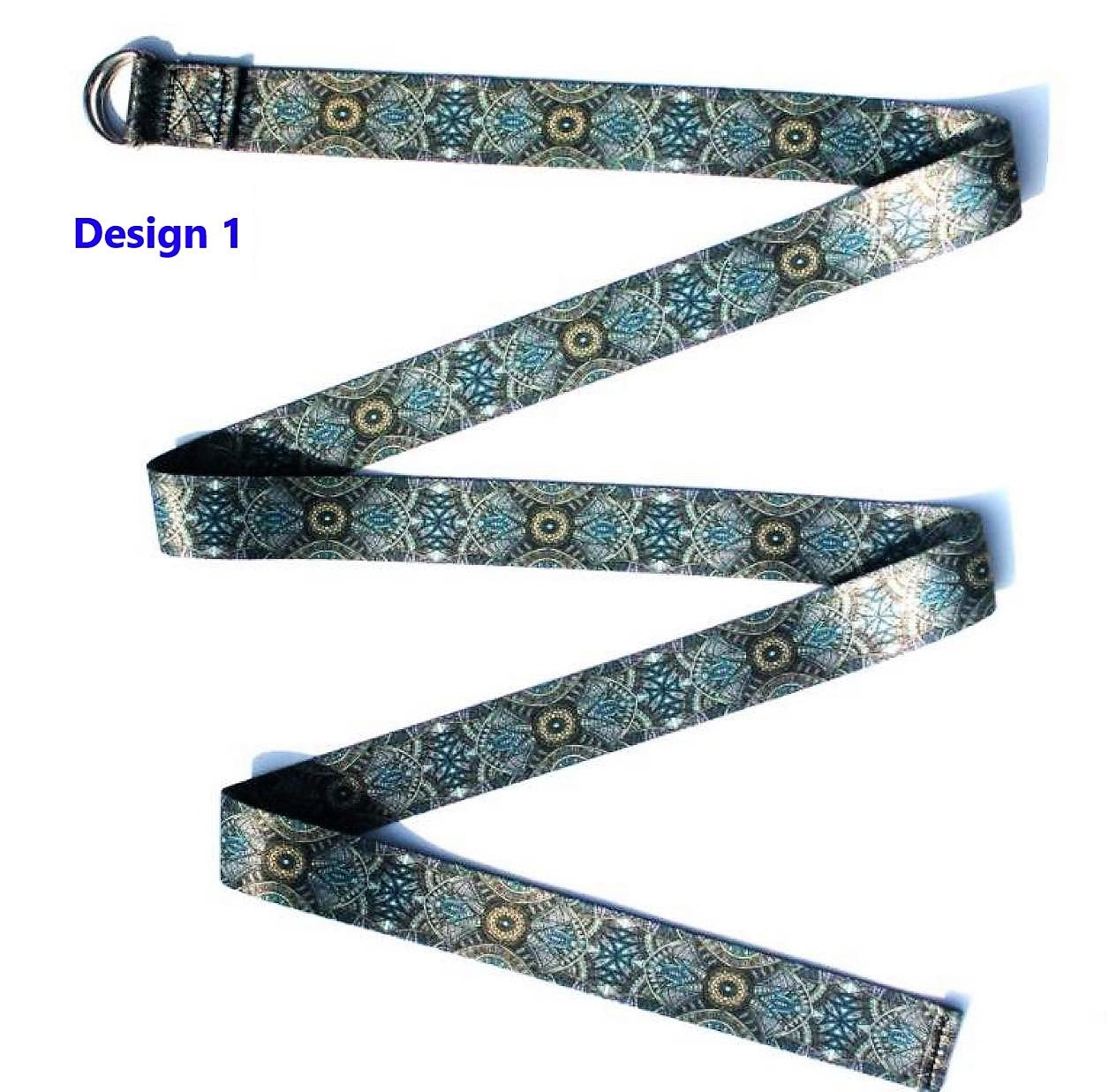 High quality colorful printing design stretch belt/Yoga Strap