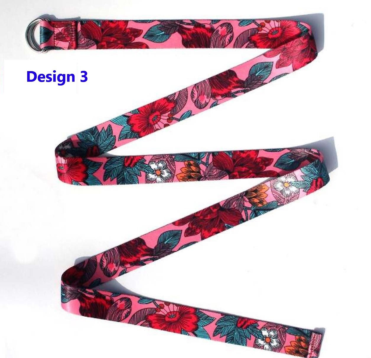 High quality colorful printing design stretch belt/Yoga Strap