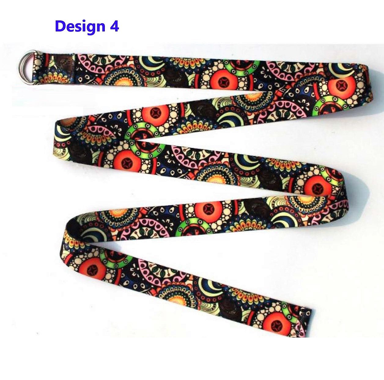 High quality colorful printing design stretch belt/Yoga Strap