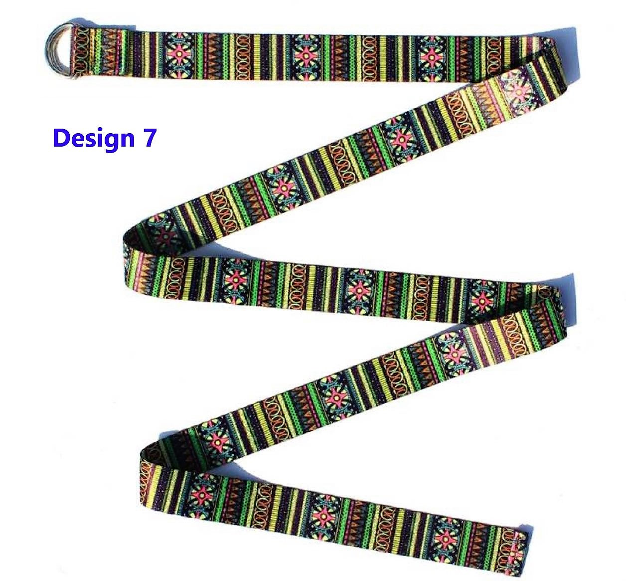 High quality colorful printing design stretch belt/Yoga Strap