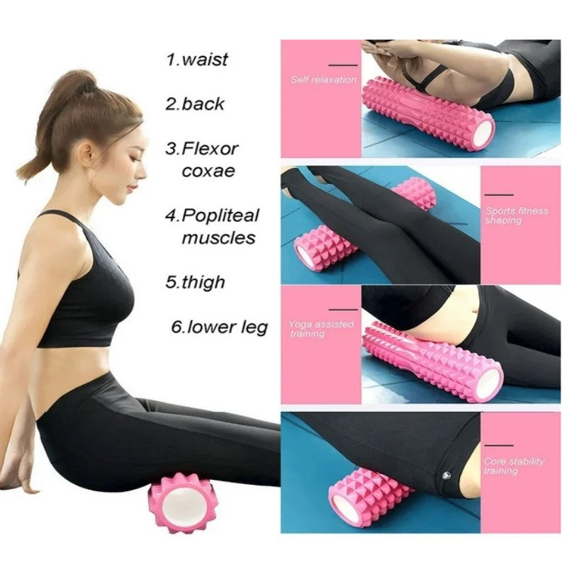 45cm x 14 cm Lord Grid Foam Roller/Yoga Column