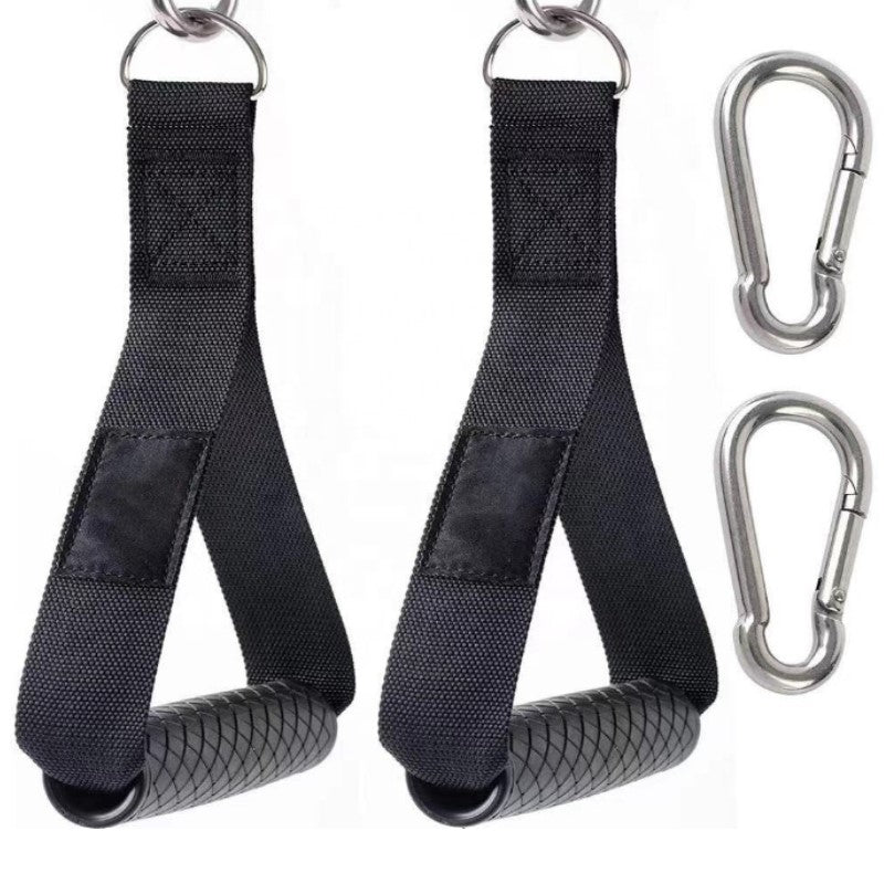 Heavy Duty Exercise Handle Pair with Carabiners