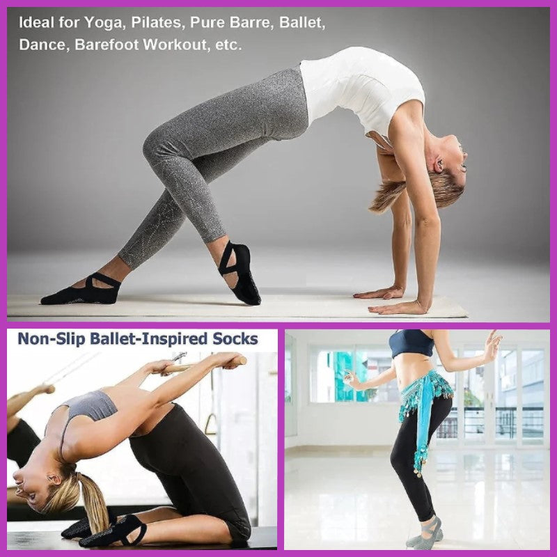 Non-Slip Yoga Socks with grips/ Pilates/ Fitness/ Ballet / Yoga Socks(SK10)