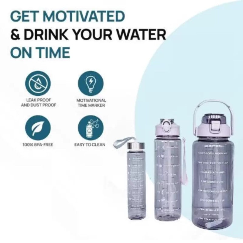 3pcs set 2 Liter water bottle/ Sport Water Bottle