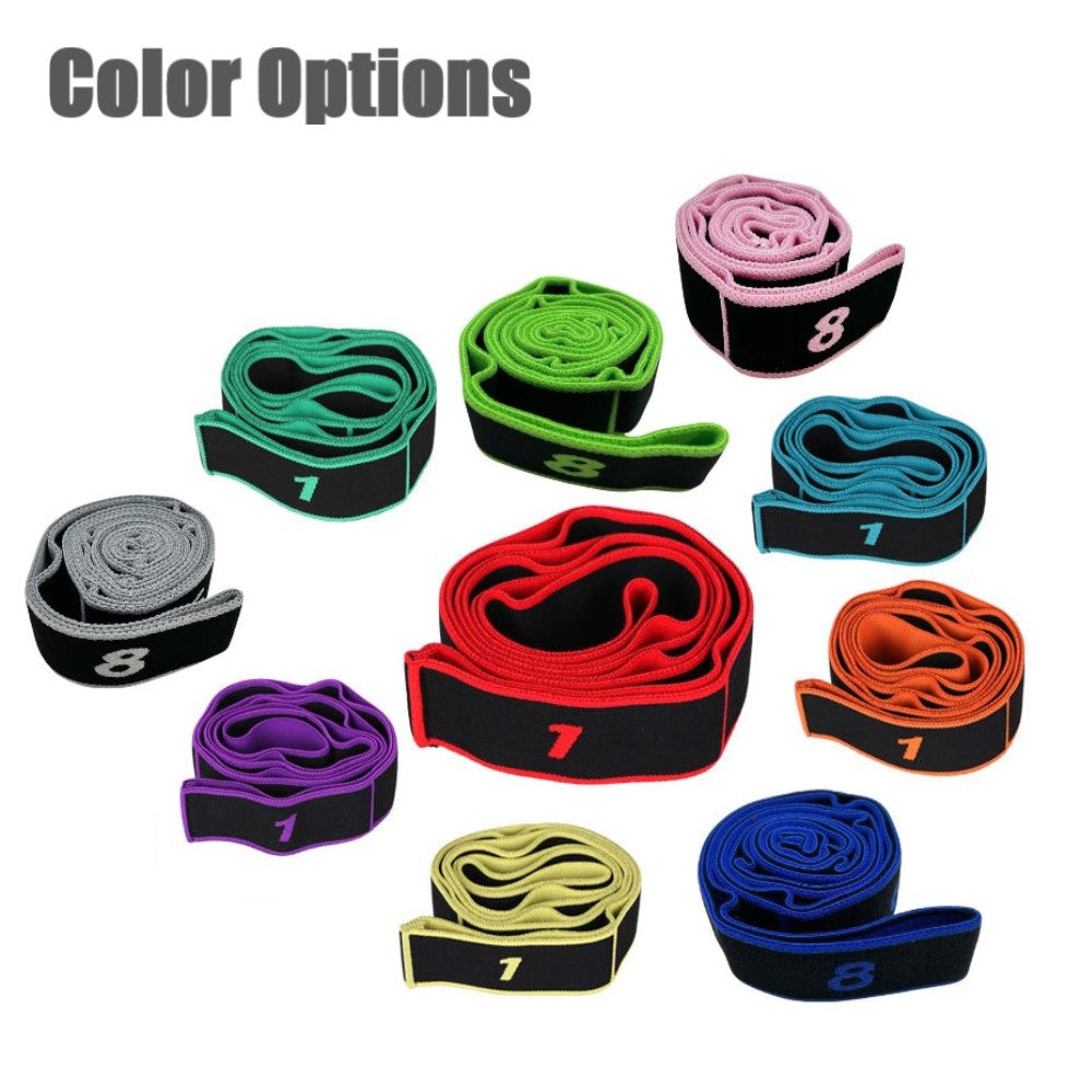 Pilates Yoga Stretch straps Resistance Loop Bands Fitness Bands Tension Band Elastic Band Yoga Pull Strap Stretch Belt Resistance Bands (First Place)