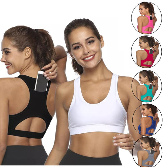 Women Sports/Fitness Bra with Phone Pocket