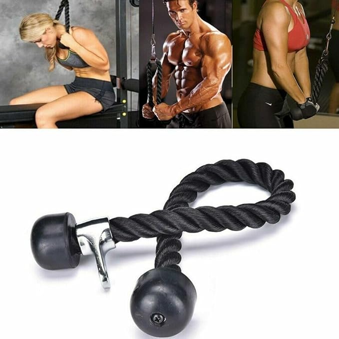 Triceps Rope Heavy Duty Long Handle Nylon Rope