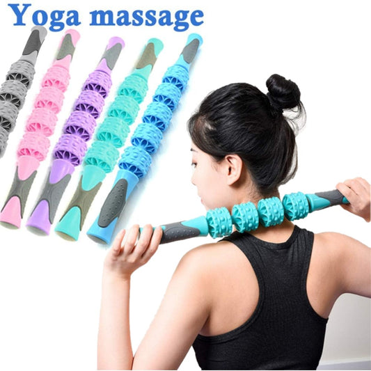 Yoga Massage Roller Stick Muscle Relaxer for Yoga Sports Fitness Equipment